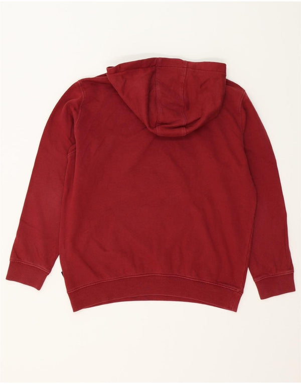 VANS Womens Graphic Hoodie Jumper UK 18 XL Burgundy Cotton