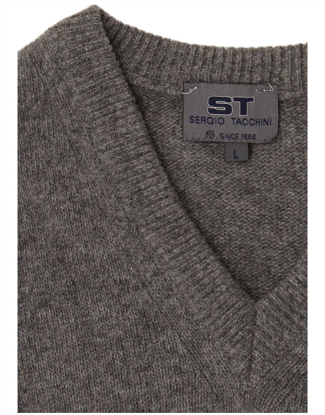 SERGIO TACCHINI Herre V-hals sweater Stor Grå