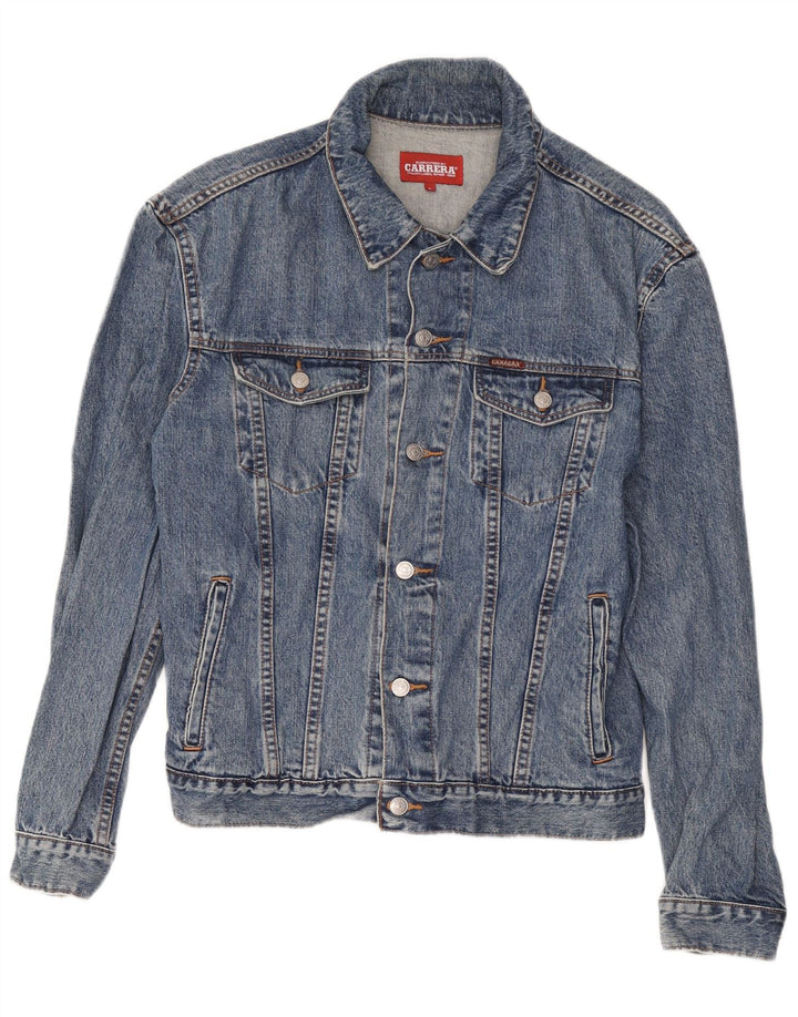 Carrera Herre denimjakke UK 40 Stor Blå Bomuld