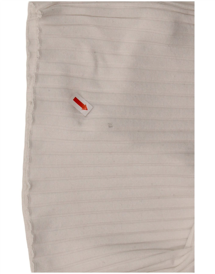 ZARA Girls Top Long Sleeve 13-14 Years White Polyester