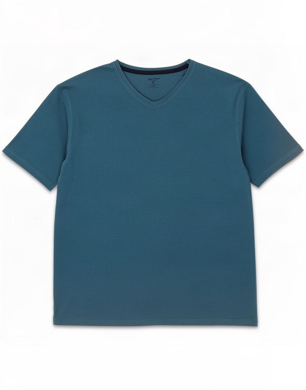 James Pringle Herre T-Shirt Top Stor Blå Bomuld