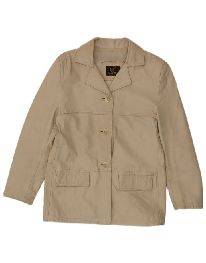 Falconpel Dame 3-knaps blazerjakke IT 44 Medium Off White