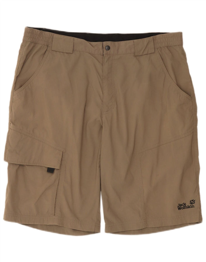 Jack Wolfskin Herre Cargo Shorts W37 Stor brun polyamid