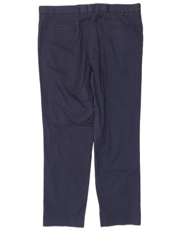 Marks & Spencer Herre Slim Chino Bukser W38 L31 Marineblå Bomuld