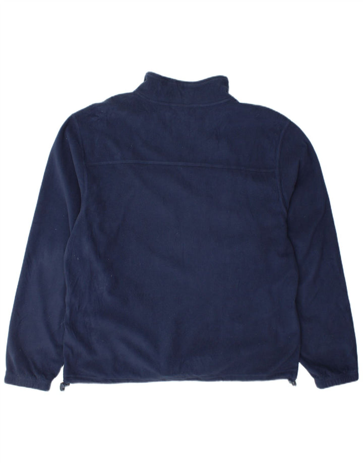 Ellesse Herre Fleecejakke UK 40 Large Navy Blue Polyester