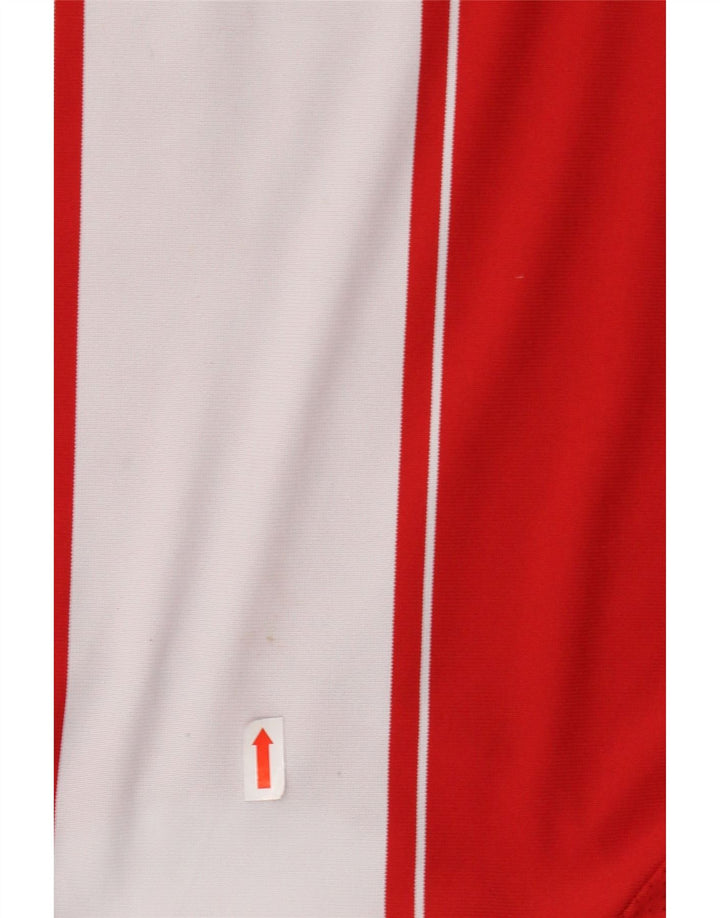 ADIDAS Boys FC Bayern Munchen grafisk T-shirt top 15-16 år rødstribet