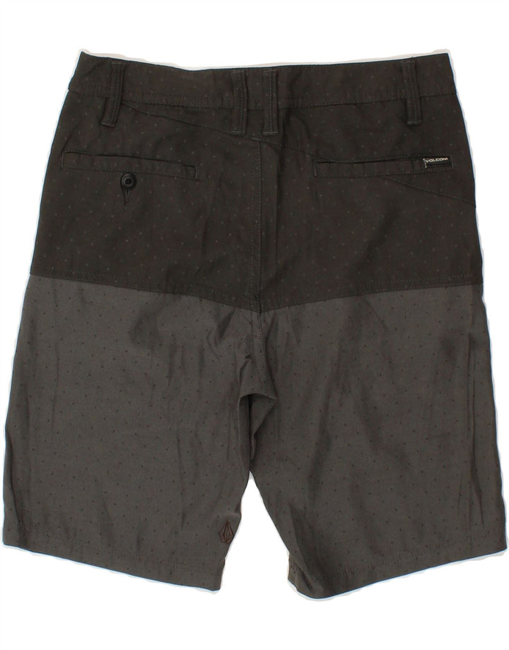 VOLCOM Mens Chino Shorts W29 Small  Grey Colourblock Cotton Vintage Volcom and Second-Hand Volcom from Messina Hembry 