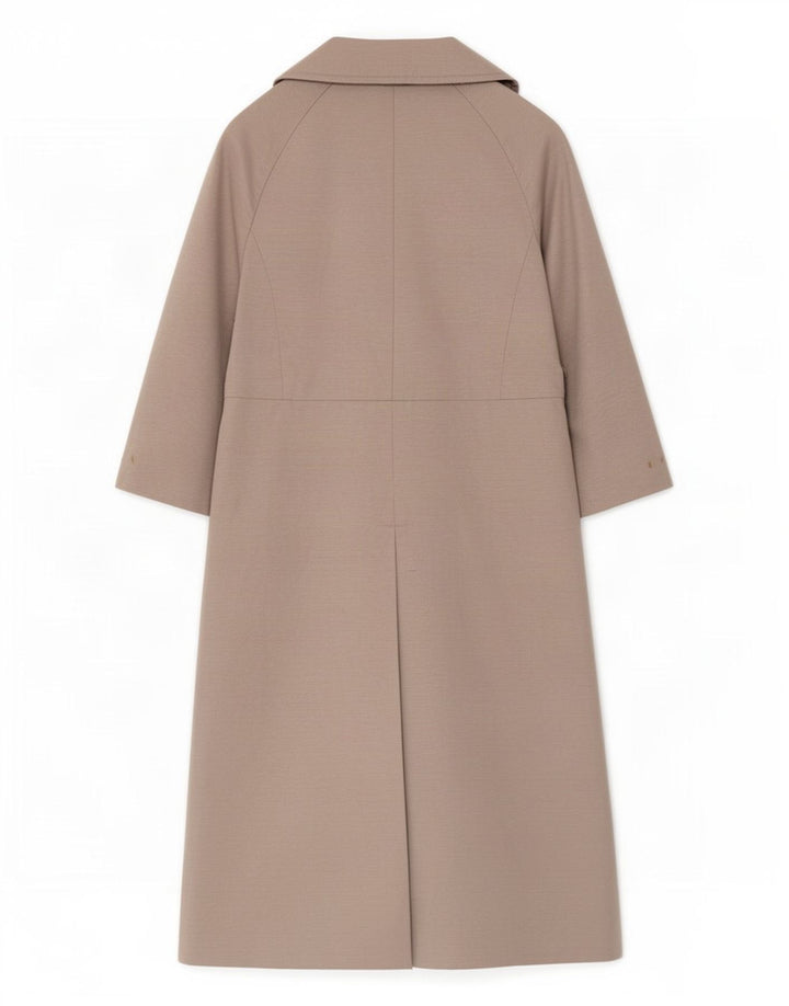 Zara Dame 3/4 ærmet overfrakke UK 12 Medium Beige Bomuld
