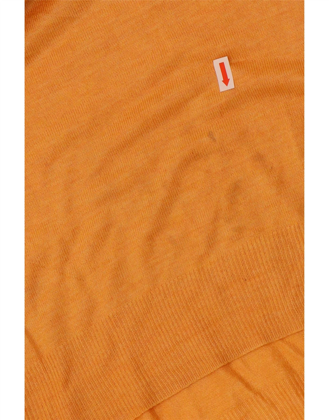 Zara Dame Boat Neck Jumper Sweater UK 12 Medium Orange Viscose