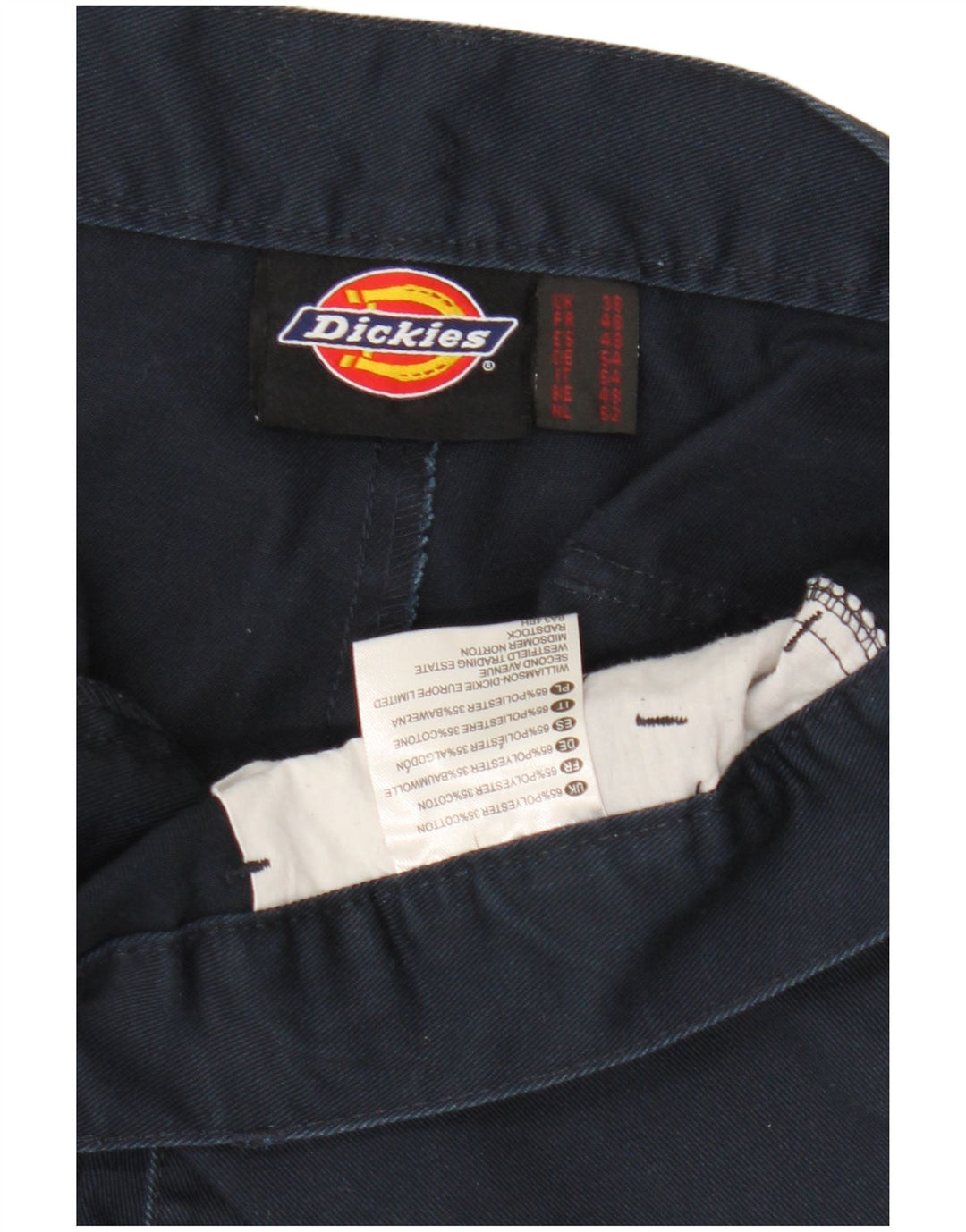 Dickies Herre Cargo Shorts W38 XL Navy Blue Polyester