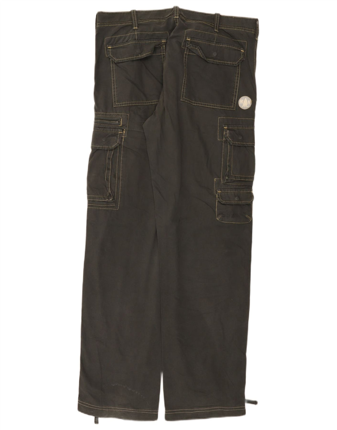 Murphy & Nye Herre Loose Fit Cargo Bukser W34 L33 Grå Bomuld