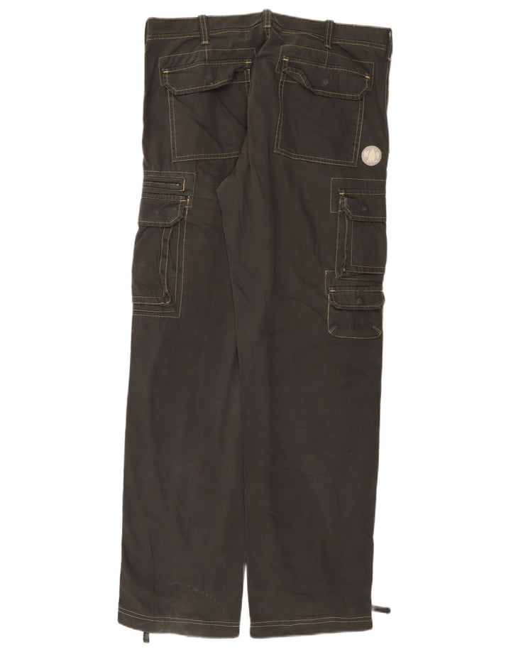 Murphy & Nye Herre Loose Fit Cargo Bukser W34 L33 Grå Bomuld