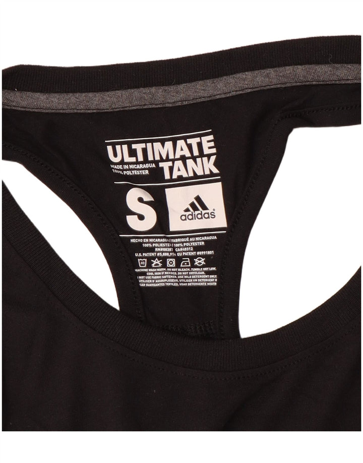 Adidas Damevest Top UK 10 Small Black Polyester Sports