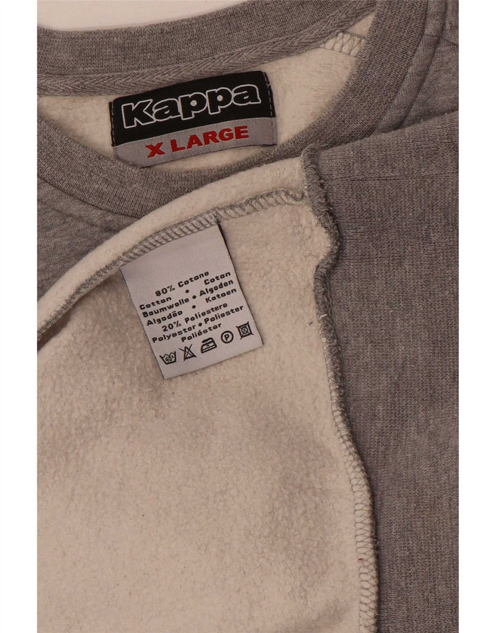 Kappa Herre Sweatshirt Jumper XL Grå Bomuld
