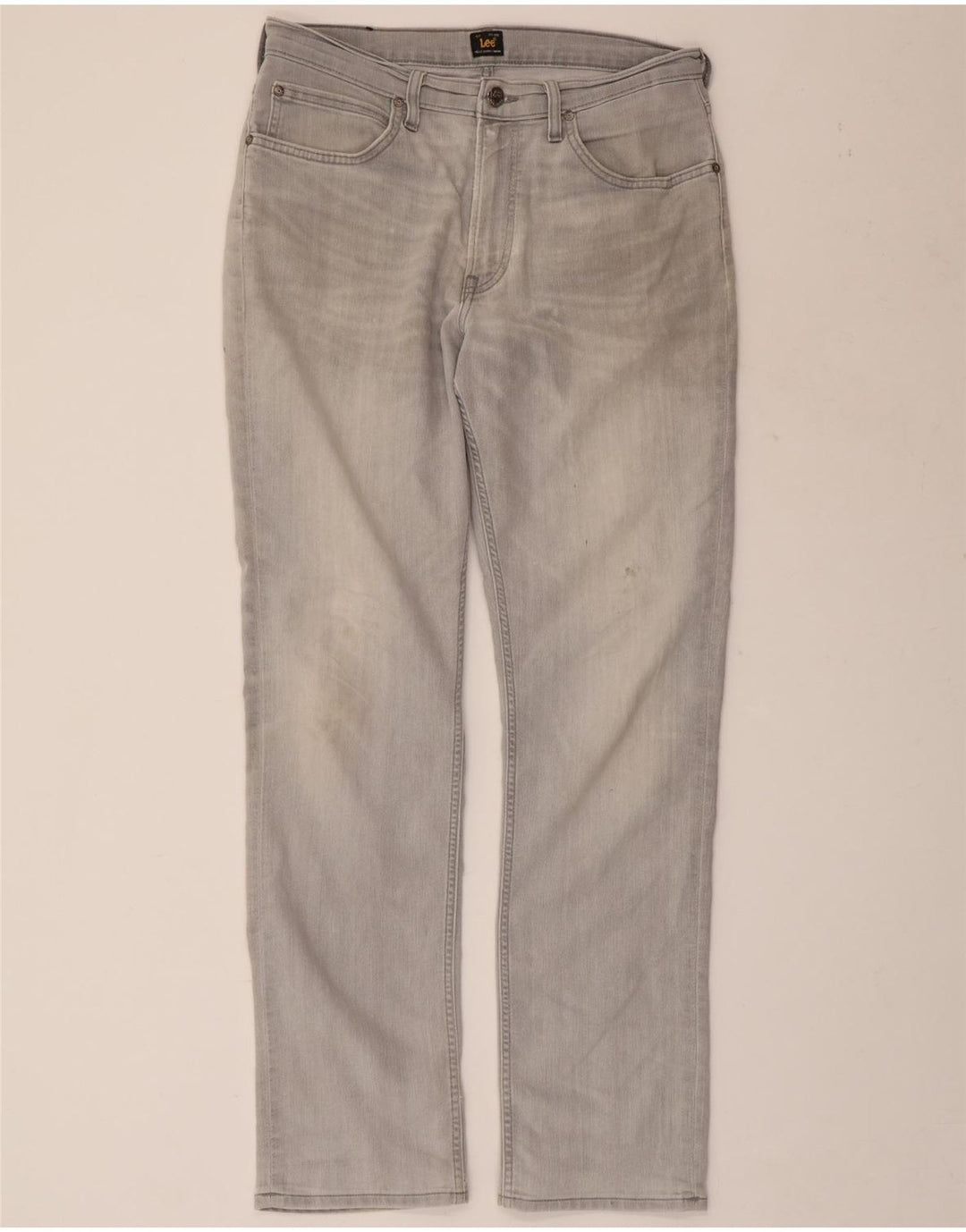 LEE Straight Jeans til mænd W33 L32 Grå