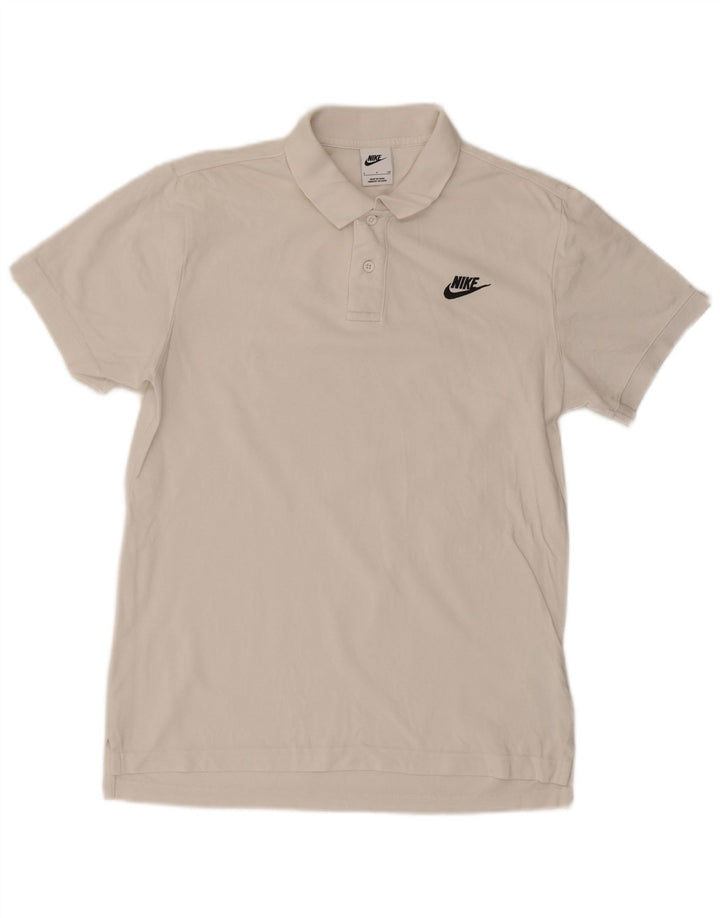 Nike herre poloshirt lille hvid bomuld