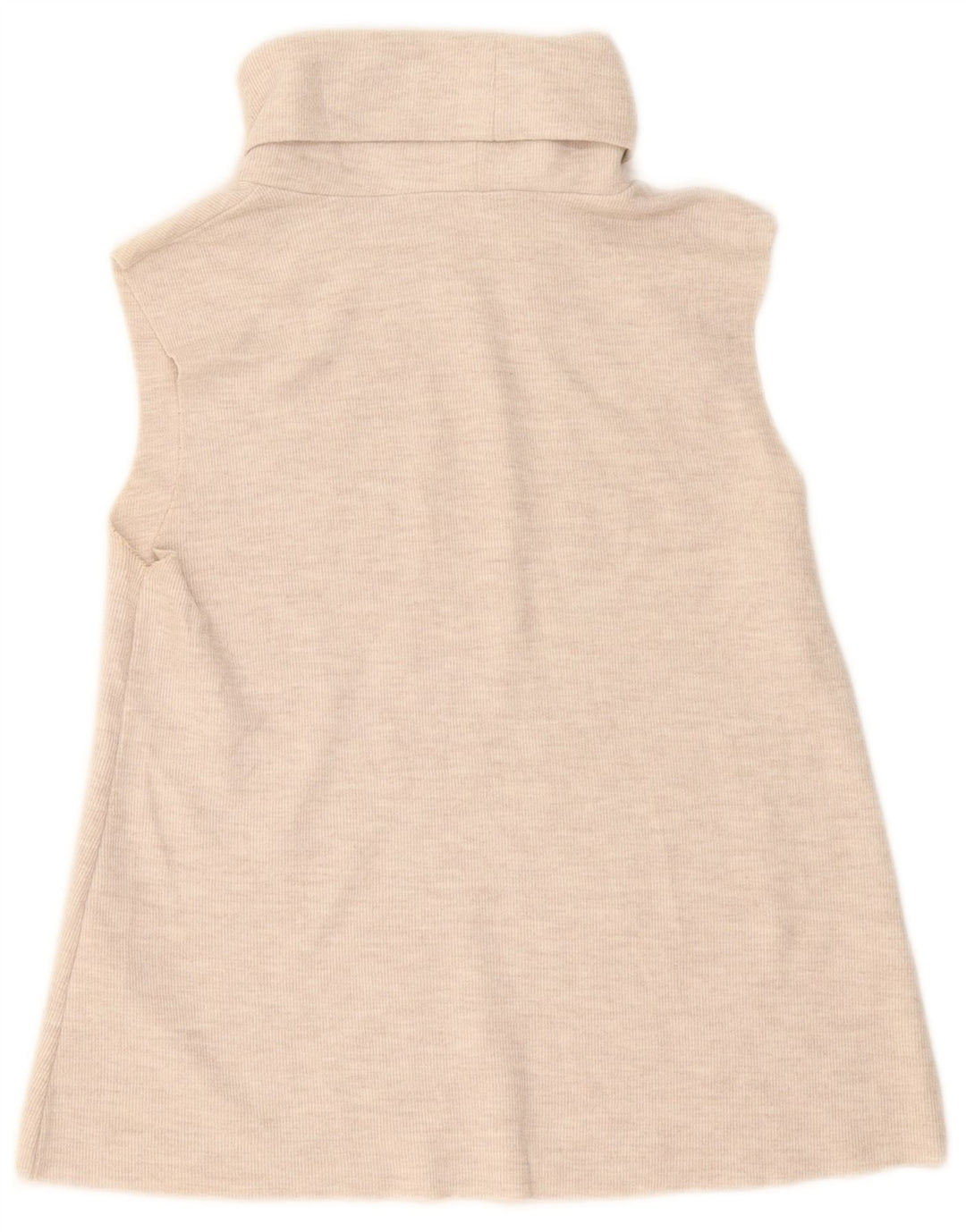 Zara Damevest Top UK 12 Medium Off White Bomuld