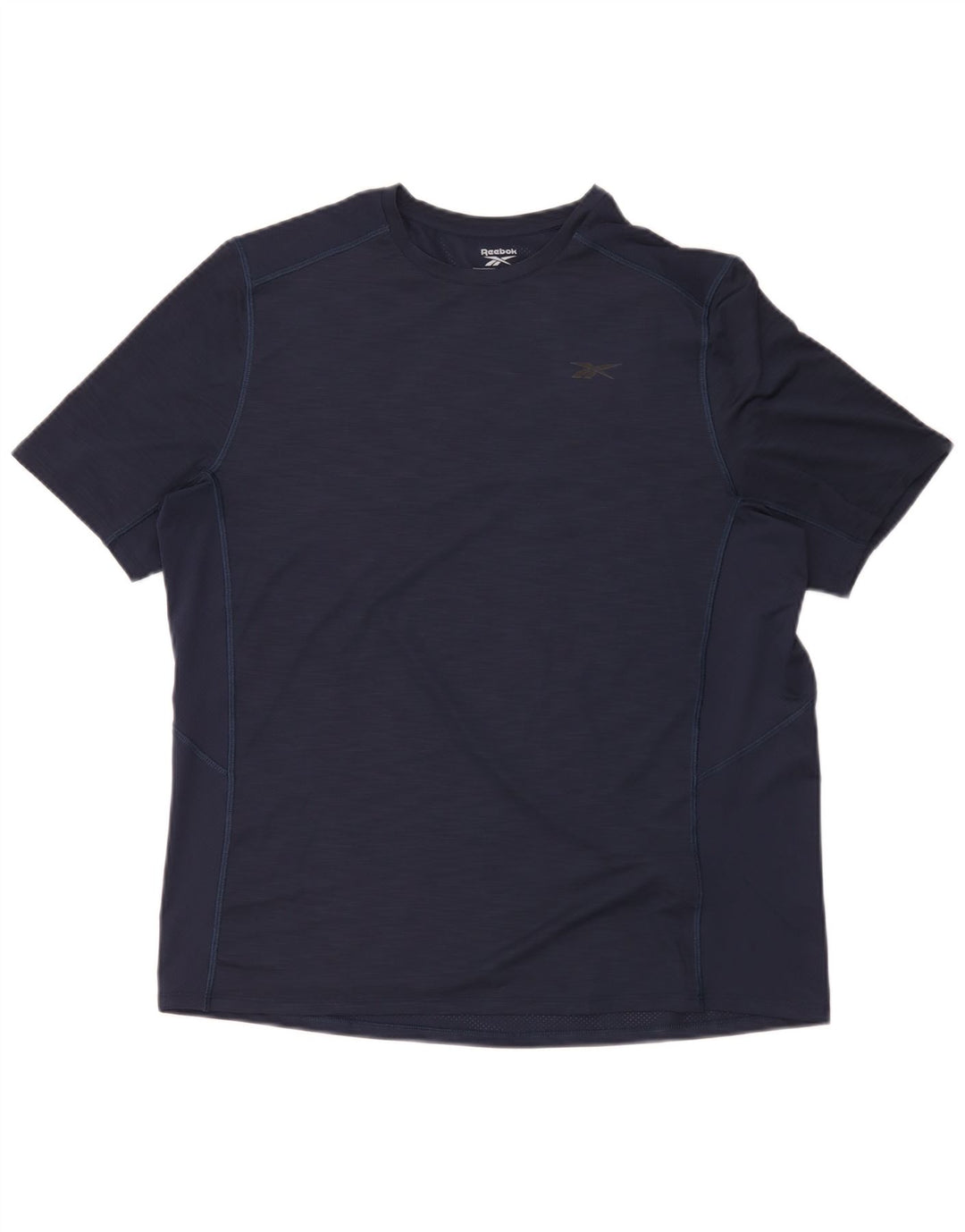 Reebok Herre T-Shirt Top Stor Marineblå Polyester