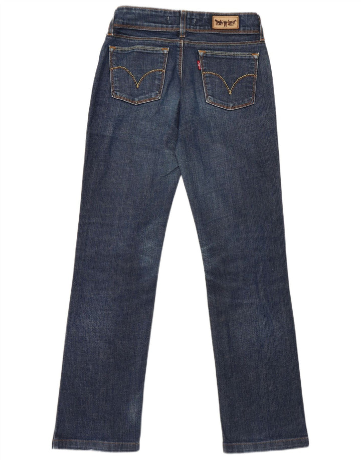 Levi's Dame 570 Straight Jeans W29 L30 Blå Bomuld