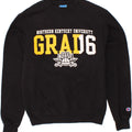 CHAMPION Mens Graphic Sweatshirt Jumper Small Black Polyester Vintage Champion and Second-Hand Champion from Messina Hembry 