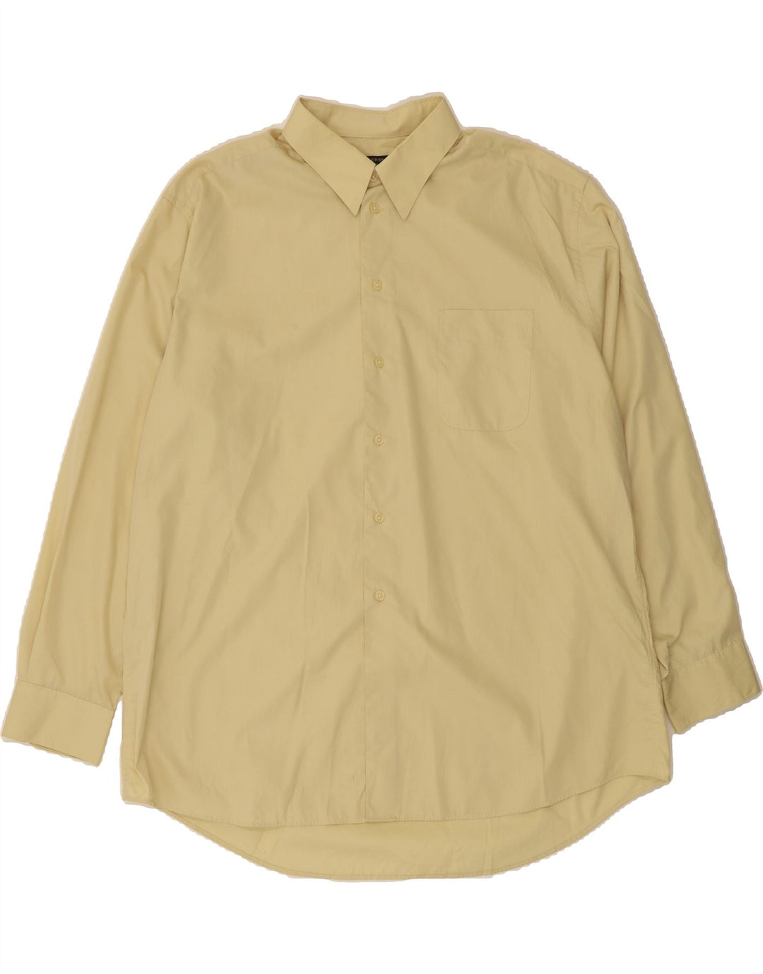 DOCKERS Mens Shirt Size 17 1/2 XL Yellow Cotton Vintage Dockers and Second-Hand Dockers from Messina Hembry 