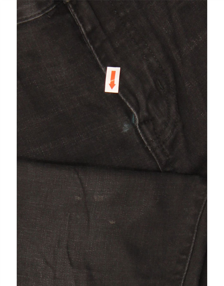 Superdry Skinny Jeans til mænd W30 L30 sort bomuld