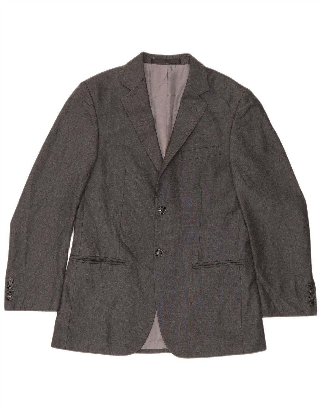 Marks & Spencer Herre 2-knaps blazerjakke UK 38 Medium Grey Polyester