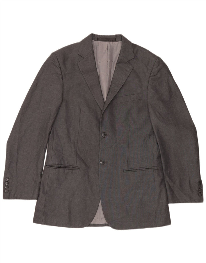 Marks & Spencer Herre 2-knaps blazerjakke UK 38 Medium Grey Polyester