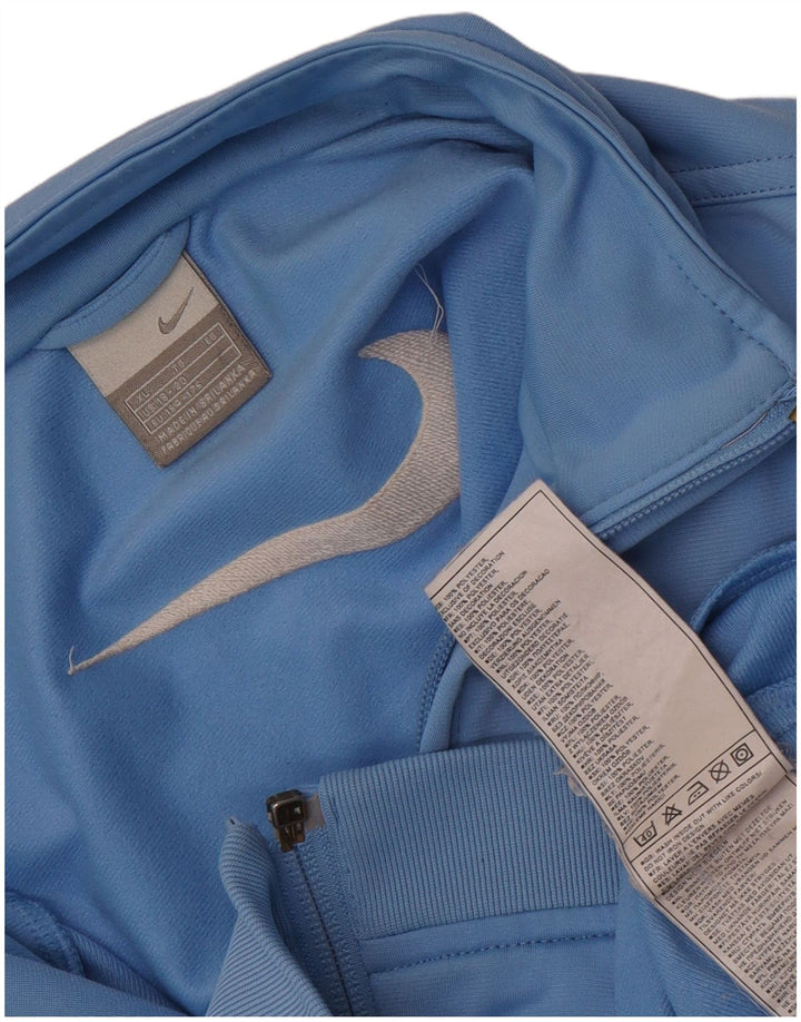 Nike drenge grafisk træningsdragt topjakke 13-14 år XL blå polyester