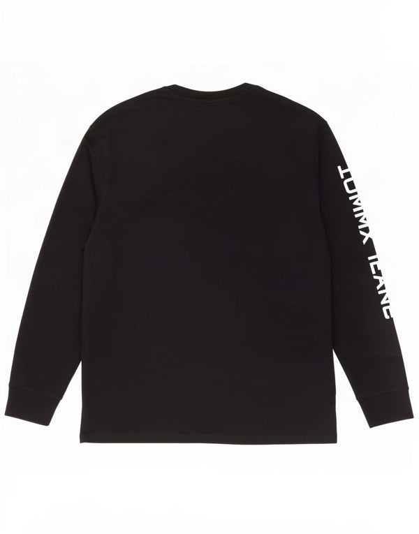 Tommy Hilfiger Herre grafisk top langærmet 2XL marineblå bomuld