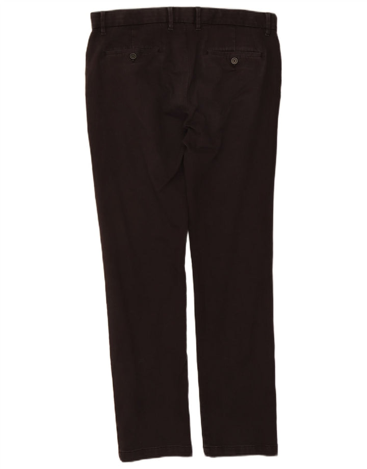 Marks & Spencer Herre Slim Chino Bukser W36 L33 Brun Bomuld