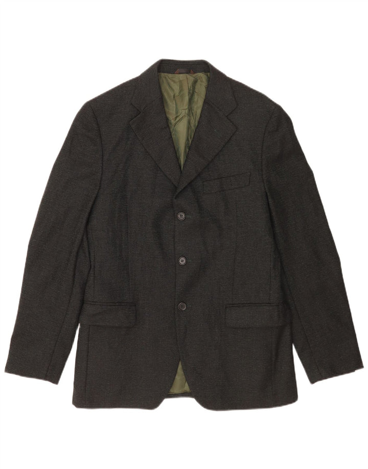 Basile Herre 3-knaps blazerjakke IT 48 Medium Sort Merinould