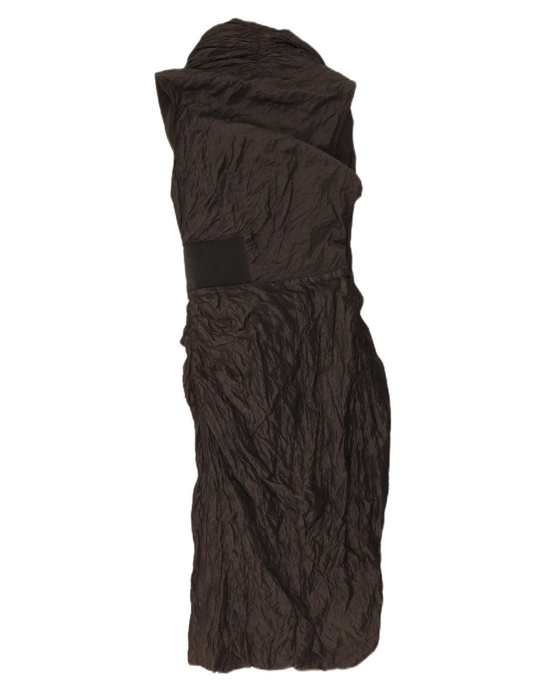 ALL SAINTS Kvinder ærmeløs slå-om-kjole UK 10 Small Black