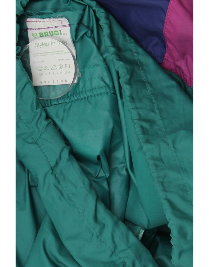 Brugi Herre Loose Fit regnjakke UK 36 Small Green Colourblock Polyamid