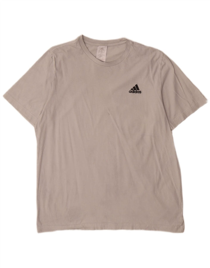 Adidas Herre T-Shirt Top Stor Hvid Bomuld