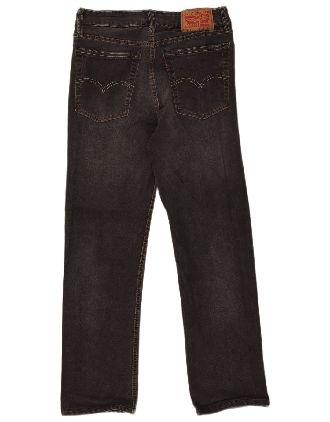 Levi's Herre Slim Straight Jeans W32 L28 Grå Bomuld