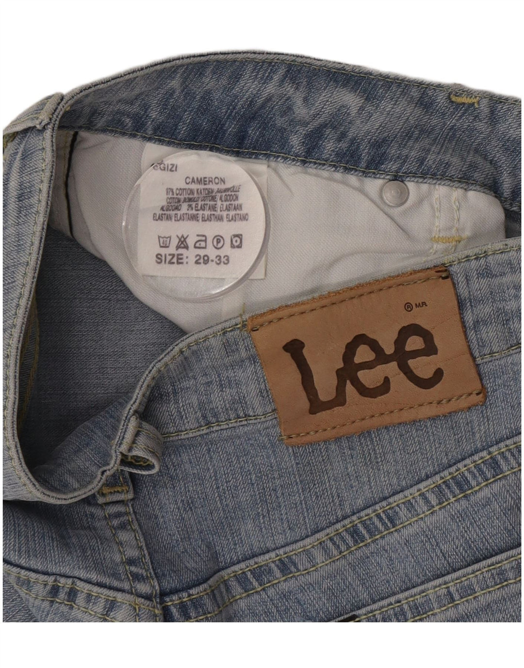 Lee Dame Cameron Straight Jeans W29 L33 Blå Bomuld