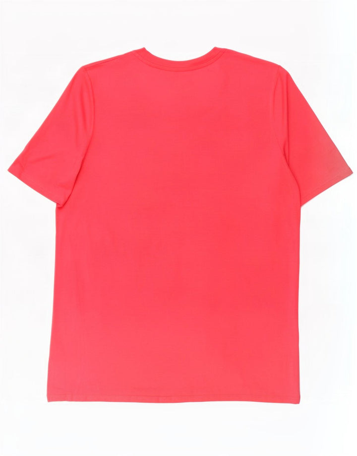 Ted Baker Dame T-Shirt Top Størrelse 4 Large Pink Polyester