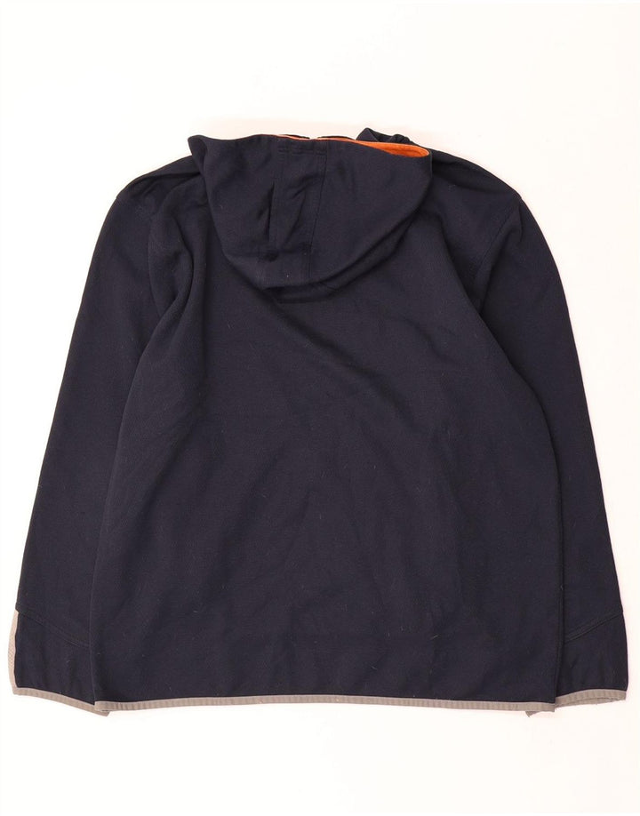 Adidas hættetrøje med lynlås til mænd mellem marineblå polyester