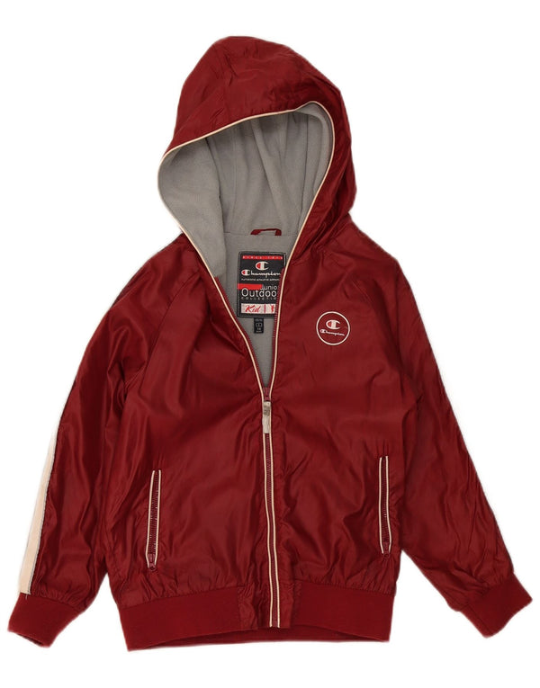 Champion Boys Windbreaker Jacket 7-8 år Small Bourgogne Colourblock