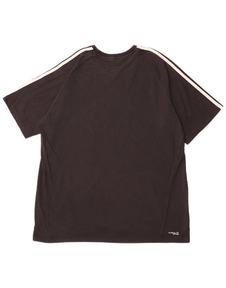ADIDAS Mens Climalite T-Shirt Top XL Black Cotton