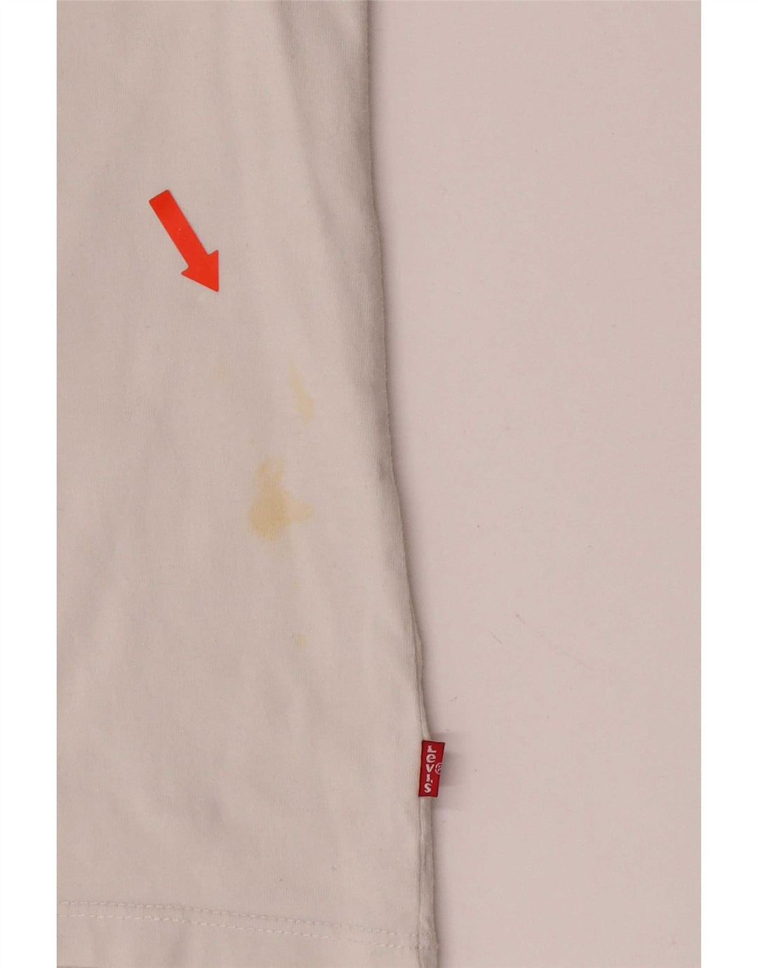 Levi's Dame Grafisk T-Shirt Top UK 10 Small White