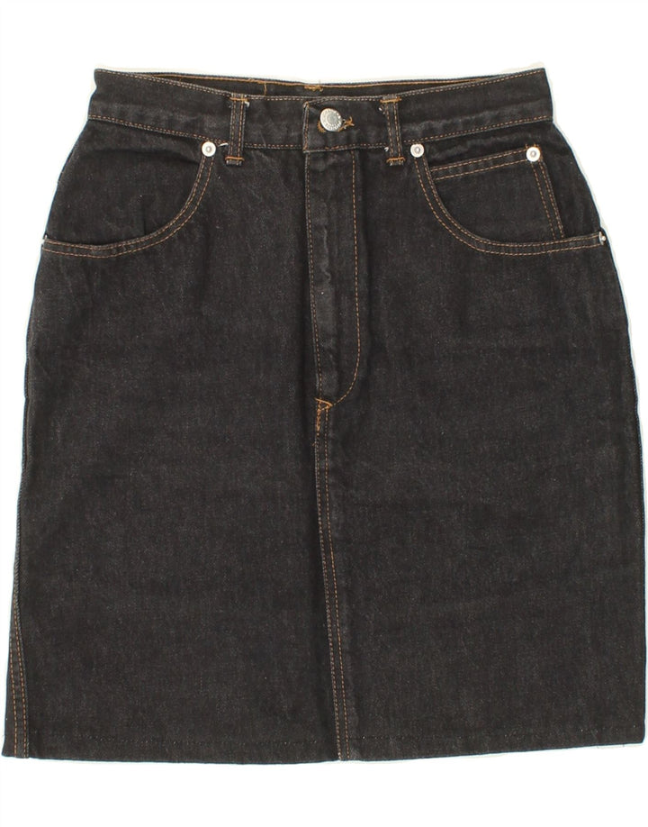 FIORUCCI Womens Denim Skirt IT 44 Medium W26 Grey Cotton Vintage Fiorucci and Second-Hand Fiorucci from Messina Hembry 