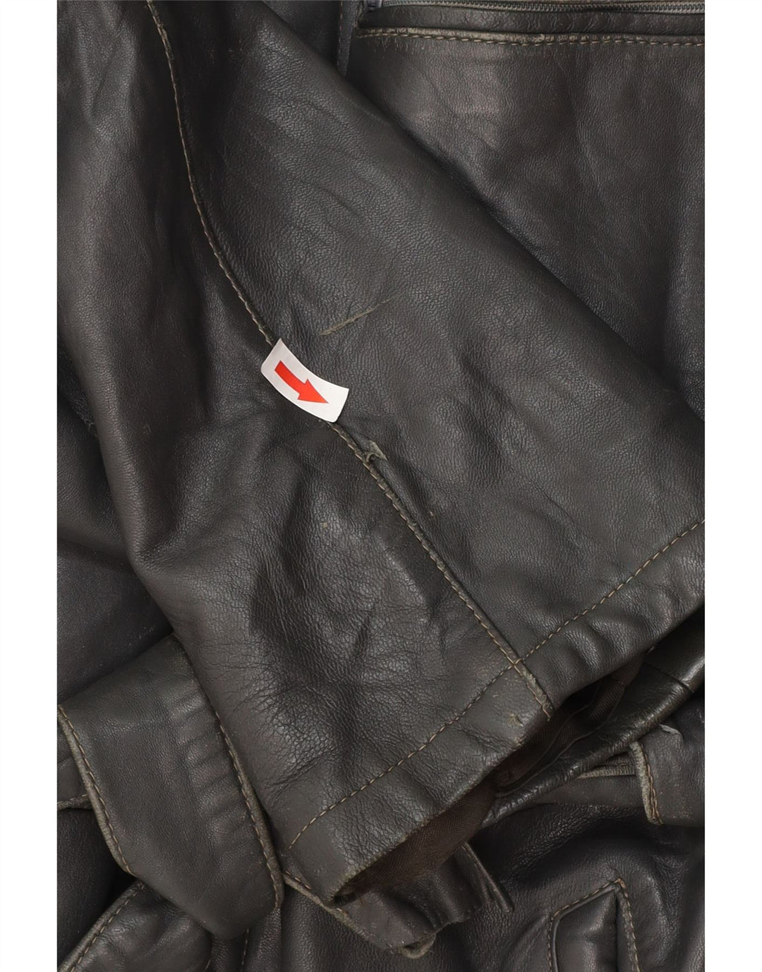 Vintage herre læderjakke IT 50 Stor sort læder