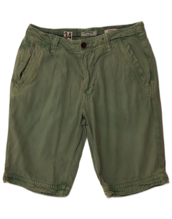 FAT FACE Herre Chino Shorts W34 Large Green Bomuld