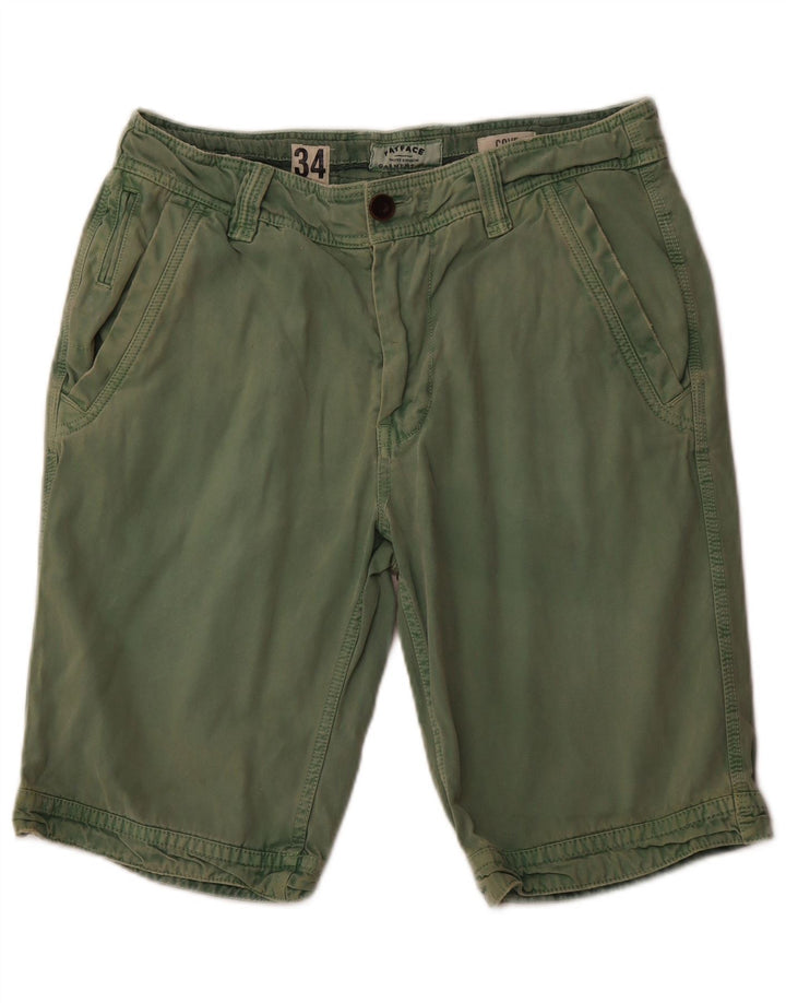 FAT FACE Herre Chino Shorts W34 Large Green Bomuld