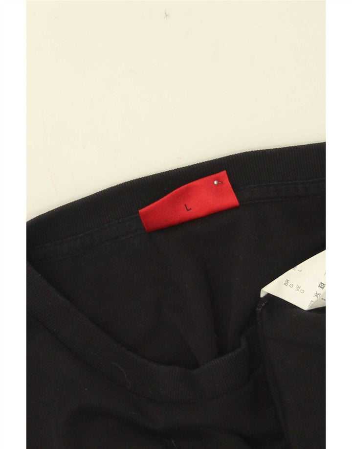 Hugo Boss Herre Grafisk Sweatshirt Jumper Stor Sort Bomuld