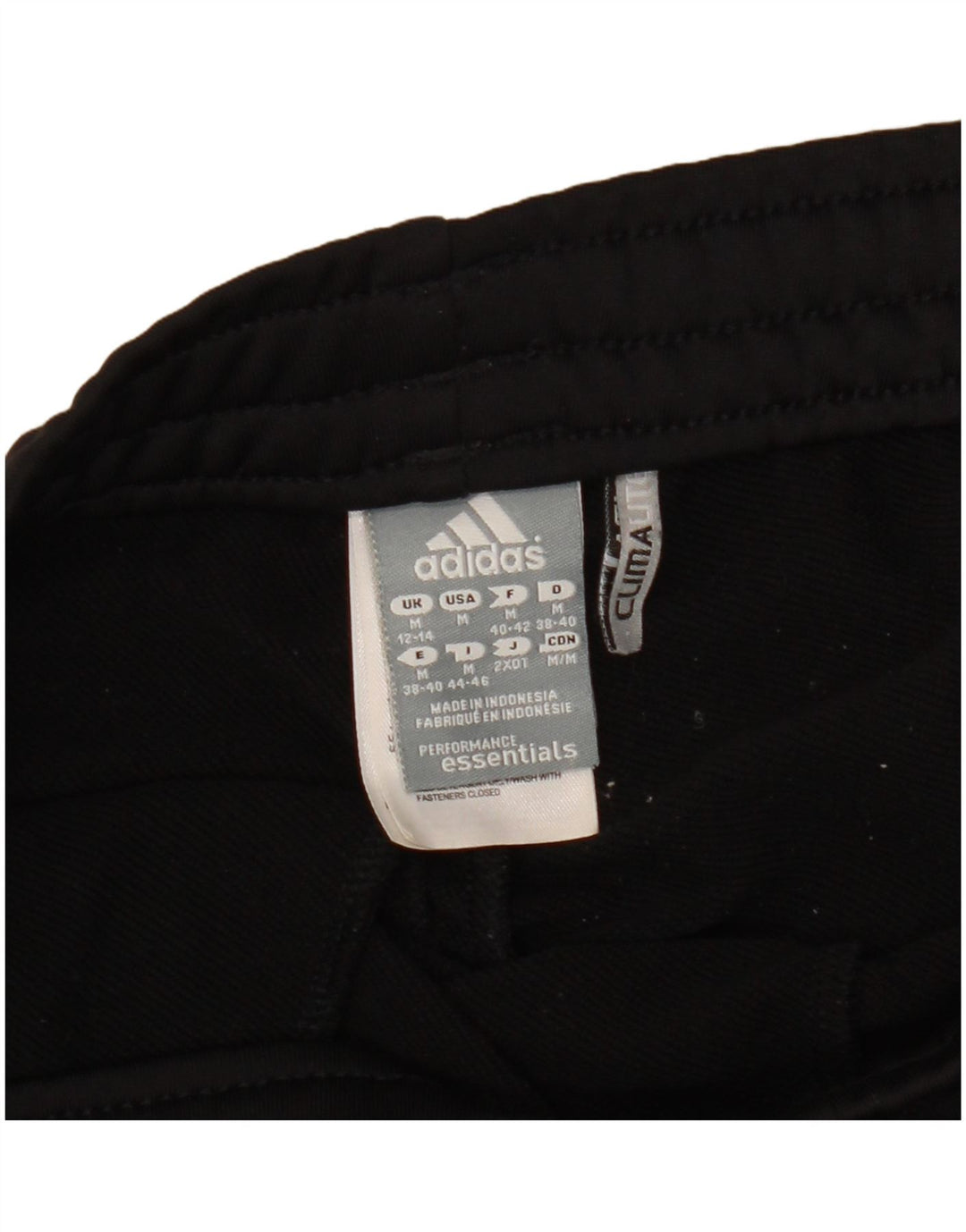 Adidas Træningsdragtsbukser til kvinder UK 12/14 Medium Sort Polyester