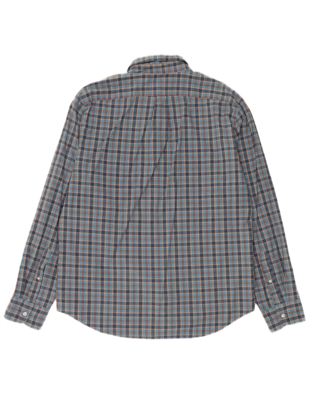 J. Crew Herre Classic Fit skjorte Stor blå ternet bomuld