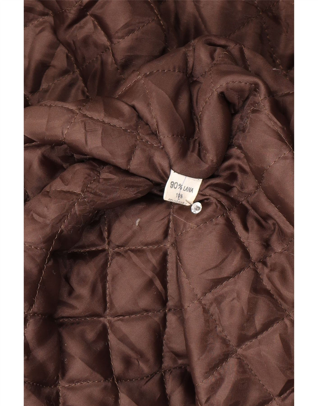 Vintage overfrakke til kvinder UK 14 Medium brun uld